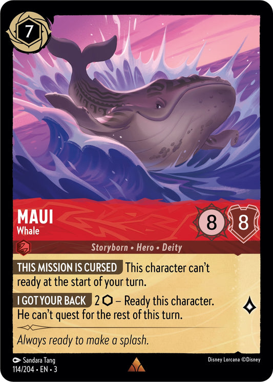 Image for Maui - Whale (114/204) (Into the Inklands) - Disney Lorcana