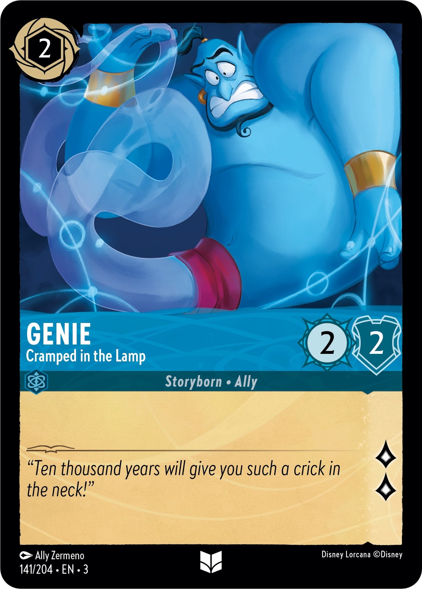 Image for Genie - Cramped in the Lamp (141/204) (Into the Inklands) - Disney Lorcana