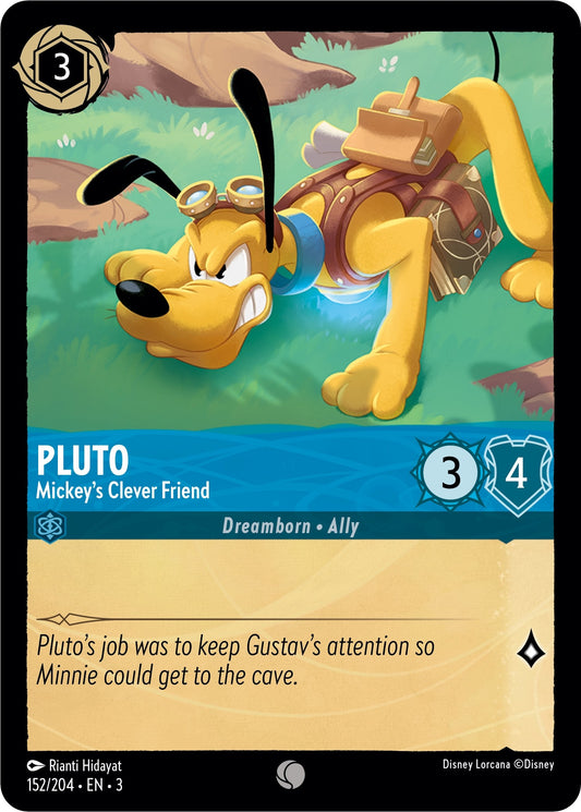 Image for Pluto - Mickey's Clever Friend (152/204) (Into the Inklands) - Disney Lorcana