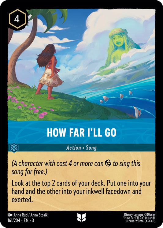 Image for How Far I'll Go (161/204) (Into the Inklands) - Disney Lorcana
