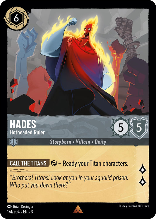 Image for Hades - Hotheaded Ruler (174/204) (Into the Inklands) - Disney Lorcana