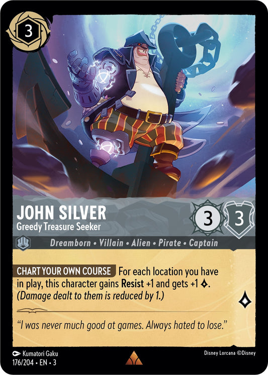 Image for John Silver - Greedy Treasure Seeker (176/204) (Into the Inklands) - Disney Lorcana