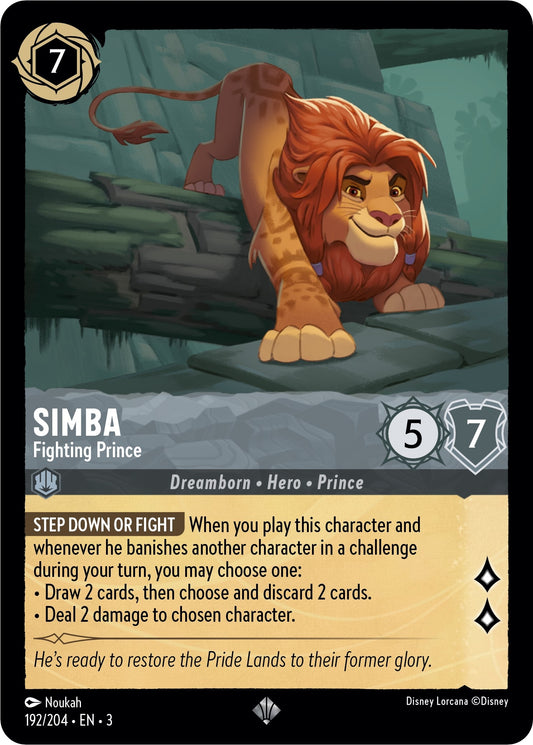Image for Simba - Fighting Prince (192/204) (Into the Inklands) - Disney Lorcana