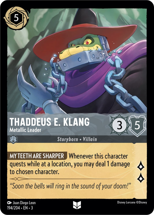 Image for Thaddeus E. Klang - Metallic Leader (194/204) (Into the Inklands) - Disney Lorcana