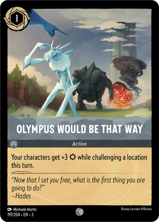 Image for Olympus Would Be That Way (197/204) (Into the Inklands) - Disney Lorcana