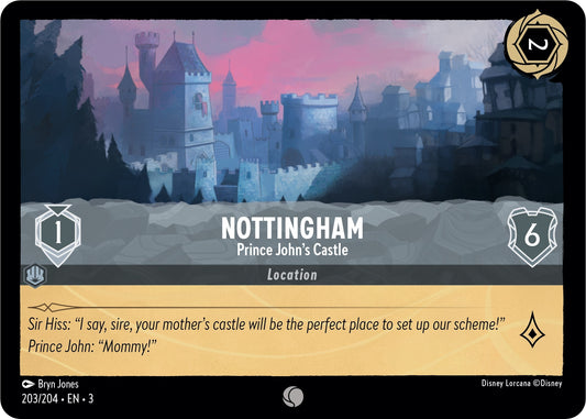 Image for Nottingham - Prince John's Castle (203/204) (Into the Inklands) - Disney Lorcana