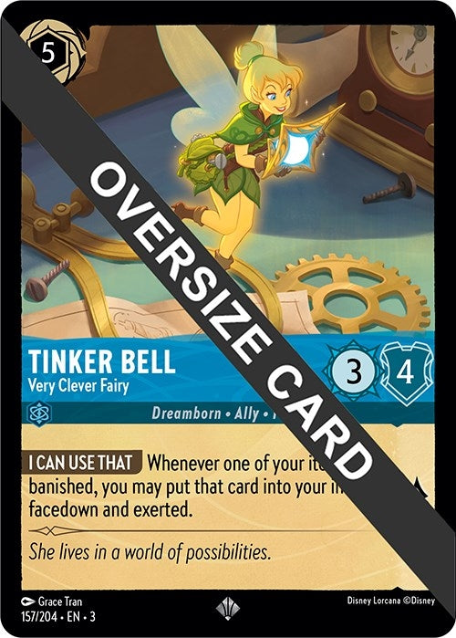 Image for Tinker Bell - Very Clever Fairy (Oversized) (157/204) (Into the Inklands) - Disney Lorcana