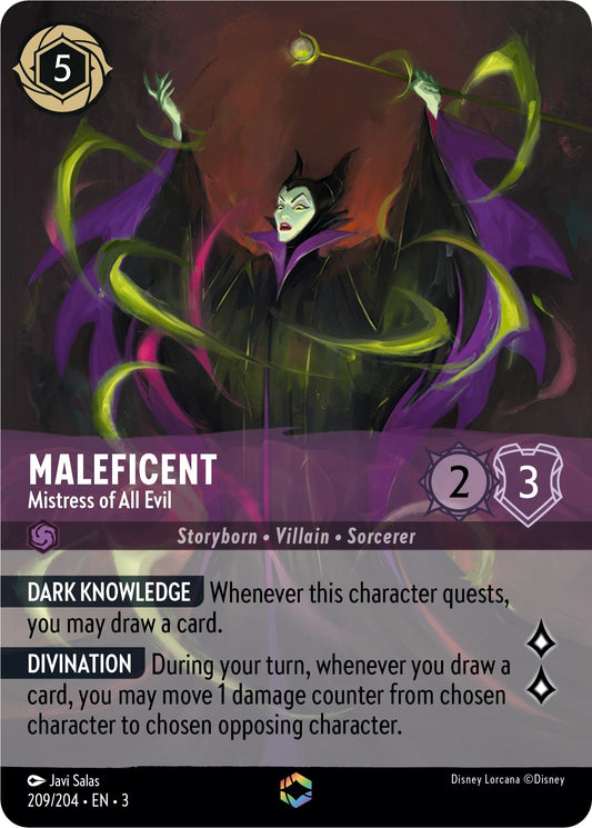 Image for Maleficent - Mistress of All Evil (Enchanted) (209/204) (Into the Inklands) - Disney Lorcana