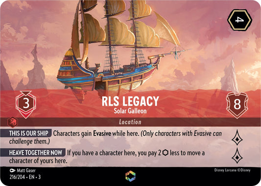 Image for RLS Legacy - Solar Galleon (Enchanted) (216/204) (Into the Inklands) - Disney Lorcana