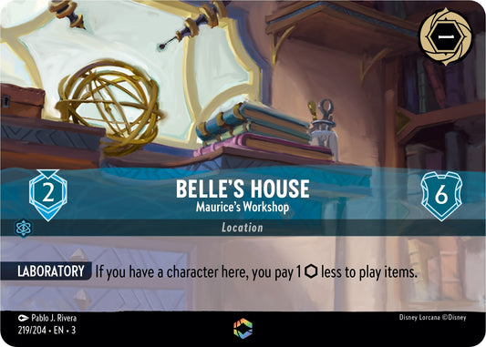 Image for Belle's House - Maurice's Workshop (Enchanted) (219/204) (Into the Inklands) - Disney Lorcana