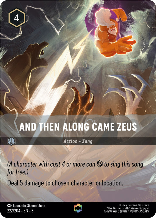 Image for And Then Along Came Zeus (Enchanted) (222/204) (Into the Inklands) - Disney Lorcana