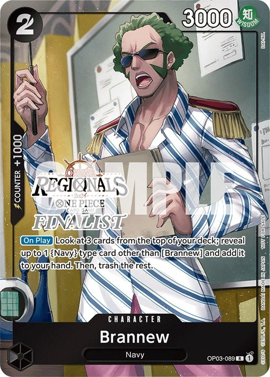 Image for Brannew (Online Regional 2024) [Finalist] (OP03-089) (One Piece Promotion Cards) - One Piece Card Game