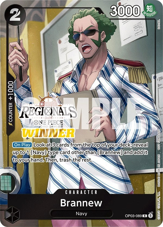 Image for Brannew (Online Regional 2024) [Winner] (OP03-089) (One Piece Promotion Cards) - One Piece Card Game