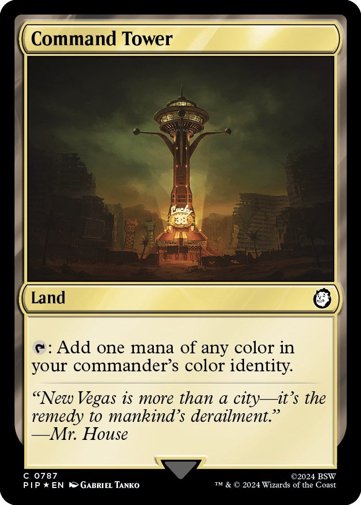 Image for Command Tower (Surge Foil) (787) (Universes Beyond: Fallout) - Magic: The Gathering