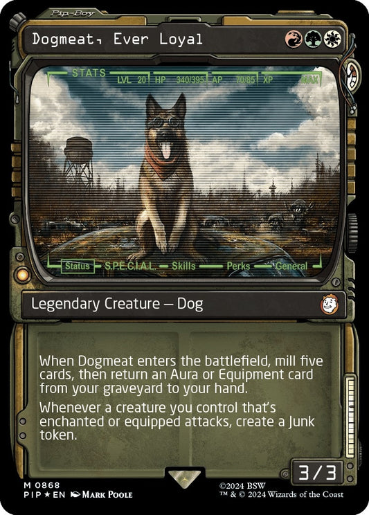 Image for Dogmeat, Ever Loyal (Showcase) (Surge Foil) (868) (Universes Beyond: Fallout) - Magic: The Gathering
