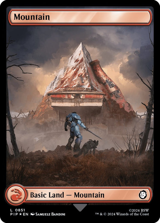 Image for Mountain (0851) (Surge Foil) (851) (Universes Beyond: Fallout) - Magic: The Gathering