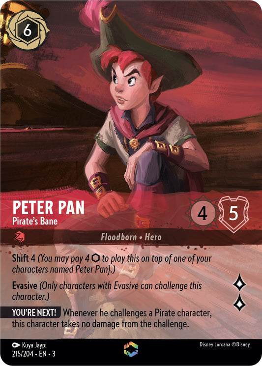 Image for Peter Pan - Pirate's Bane (Enchanted) (215/204) (Into the Inklands) - Disney Lorcana