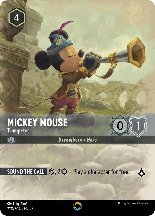 Image for Mickey Mouse - Trumpeter (Enchanted) (220/204) (Into the Inklands) - Disney Lorcana