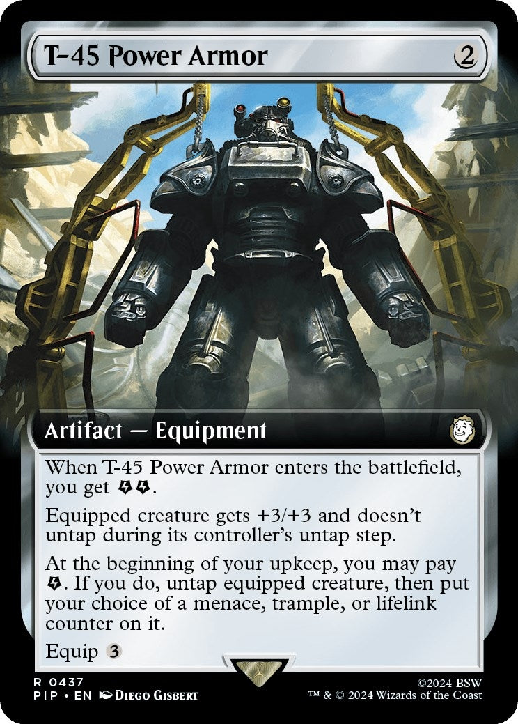 Image for T-45 Power Armor (Extended Art) (437) (Universes Beyond: Fallout) - Magic: The Gathering