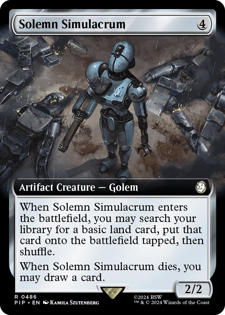 Image for Solemn Simulacrum (Extended Art) (486) (Universes Beyond: Fallout) - Magic: The Gathering