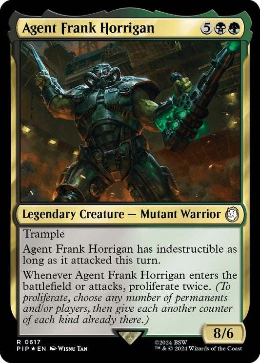 Image for Agent Frank Horrigan (Surge Foil) (617) (Universes Beyond: Fallout) - Magic: The Gathering