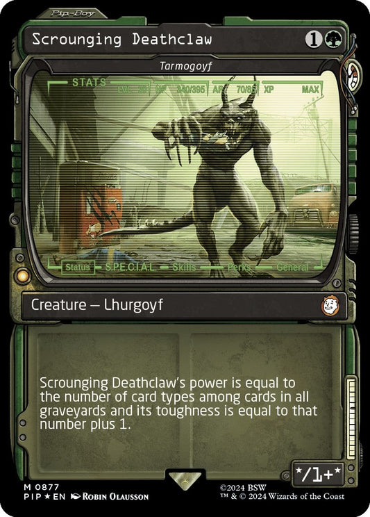 Image for Scrounging Deathclaw - Tarmogoyf (Showcase) (Surge Foil) (877) (Universes Beyond: Fallout) - Magic: The Gathering