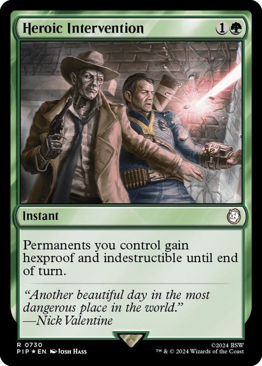 Image for Heroic Intervention (Surge Foil) (730) (Universes Beyond: Fallout) - Magic: The Gathering