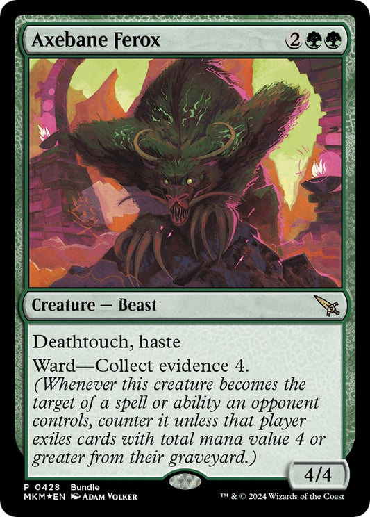 Image for Axebane Ferox (MKM Bundle) (428) (Unique and Miscellaneous Promos) - Magic: The Gathering