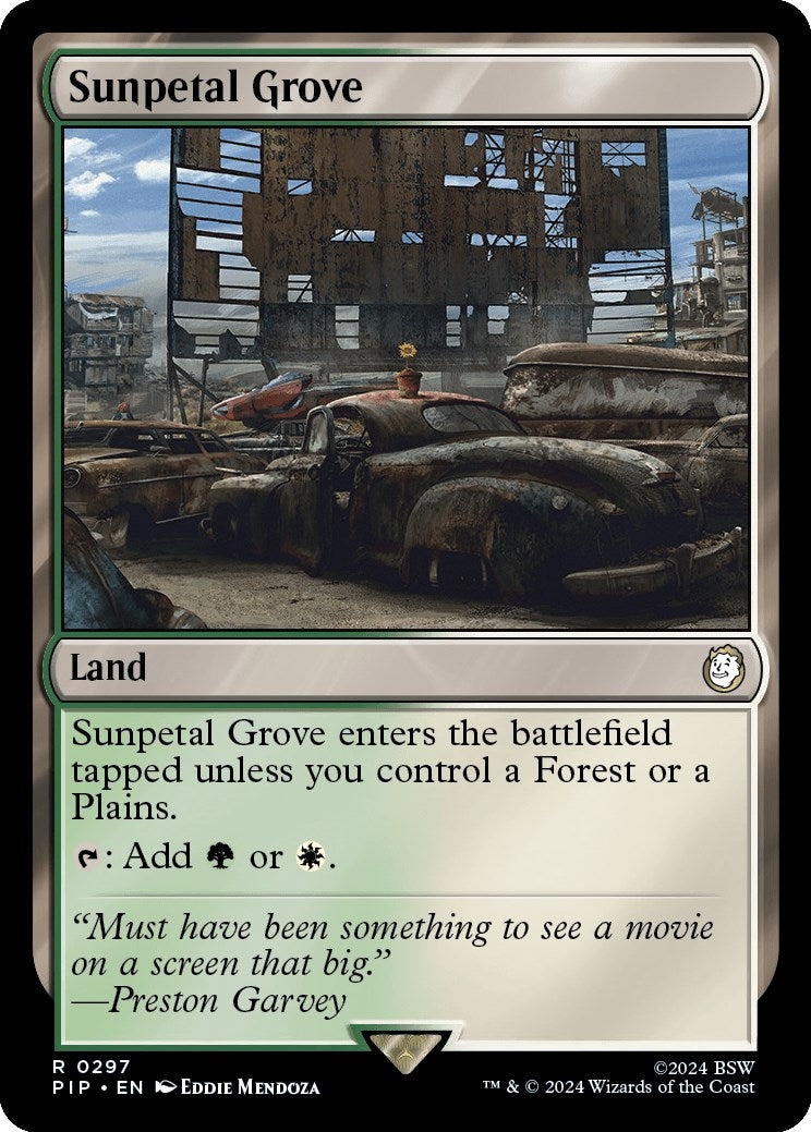 Image for Sunpetal Grove (297) (Universes Beyond: Fallout) - Magic: The Gathering
