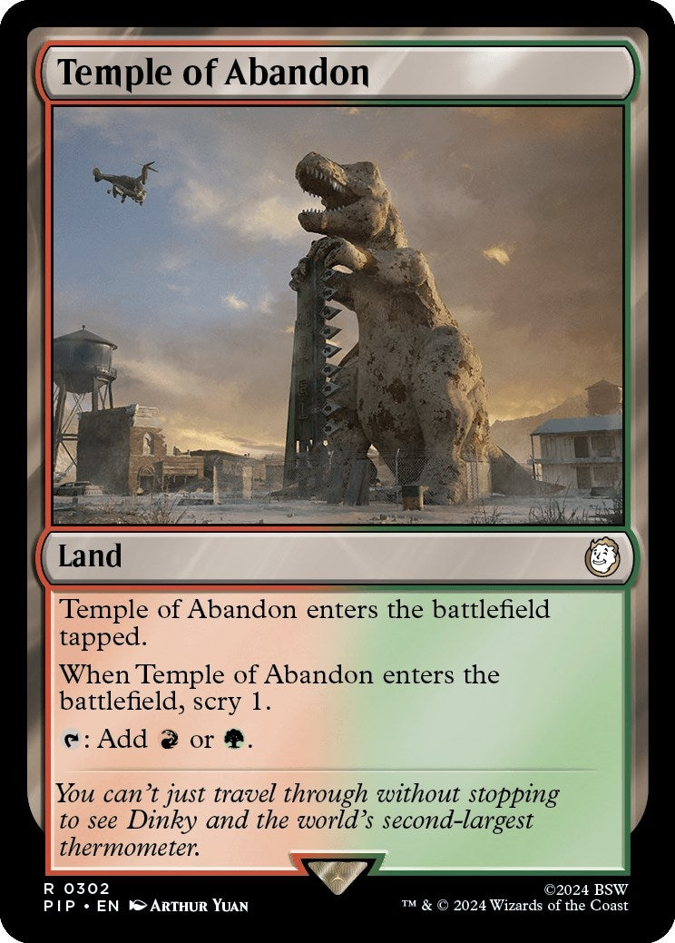 Image for Temple of Abandon (302) (Universes Beyond: Fallout) - Magic: The Gathering