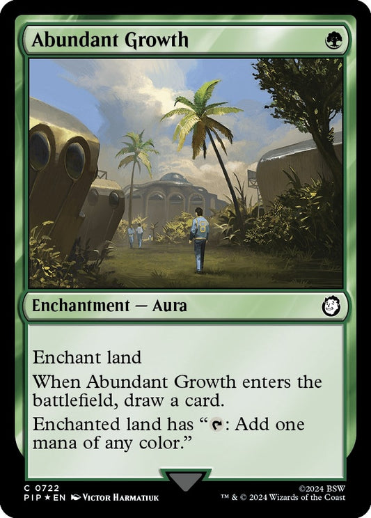 Image for Abundant Growth (Surge Foil) (722) (Universes Beyond: Fallout) - Magic: The Gathering