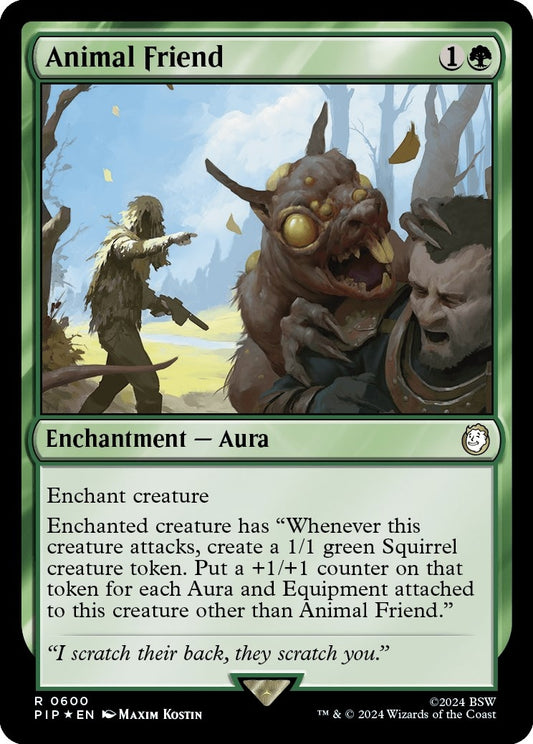 Image for Animal Friend (Surge Foil) (600) (Universes Beyond: Fallout) - Magic: The Gathering