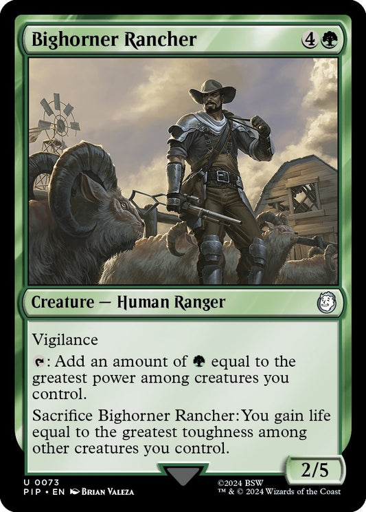 Image for Bighorner Rancher (73) (Universes Beyond: Fallout) - Magic: The Gathering