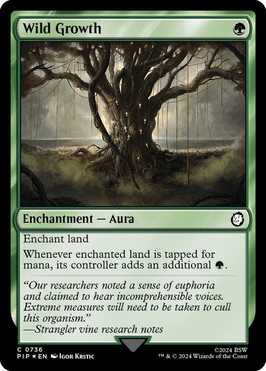 Image for Wild Growth (Surge Foil) (736) (Universes Beyond: Fallout) - Magic: The Gathering