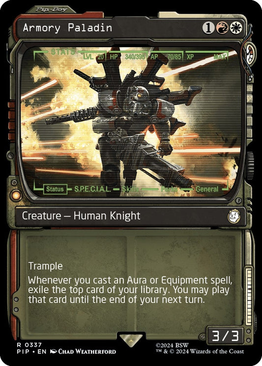 Image for Armory Paladin (Showcase) (337) (Universes Beyond: Fallout) - Magic: The Gathering