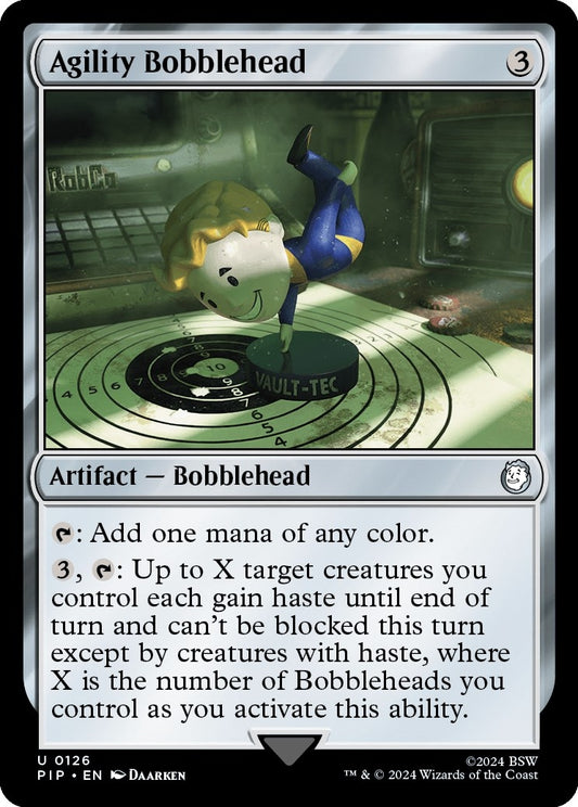 Image for Agility Bobblehead (126) (Universes Beyond: Fallout) - Magic: The Gathering