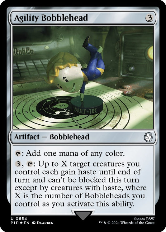 Image for Agility Bobblehead (Surge Foil) (654) (Universes Beyond: Fallout) - Magic: The Gathering