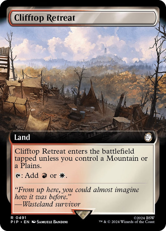 Image for Clifftop Retreat (Extended Art) (491) (Universes Beyond: Fallout) - Magic: The Gathering