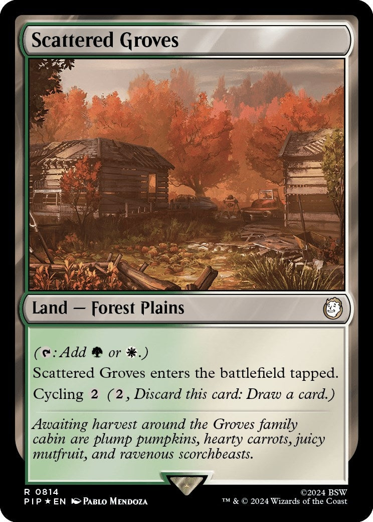 Image for Scattered Groves (Surge Foil) (814) (Universes Beyond: Fallout) - Magic: The Gathering