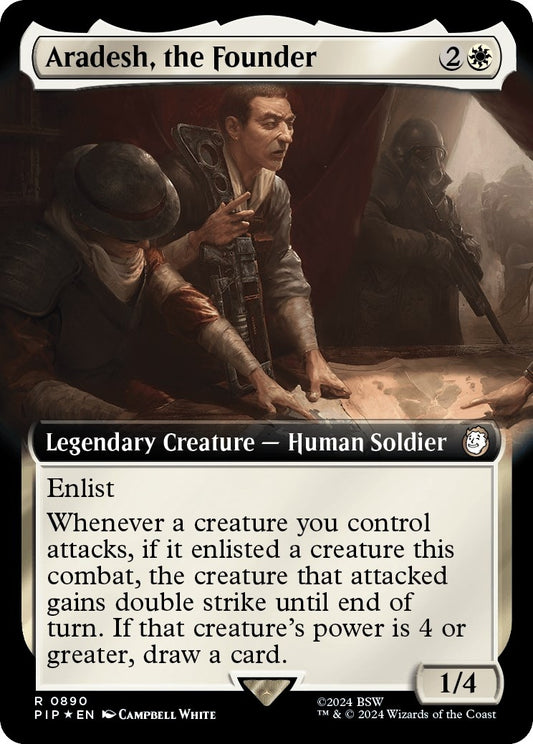 Image for Aradesh, the Founder (Extended Art) (Surge Foil) (890) (Universes Beyond: Fallout) - Magic: The Gathering