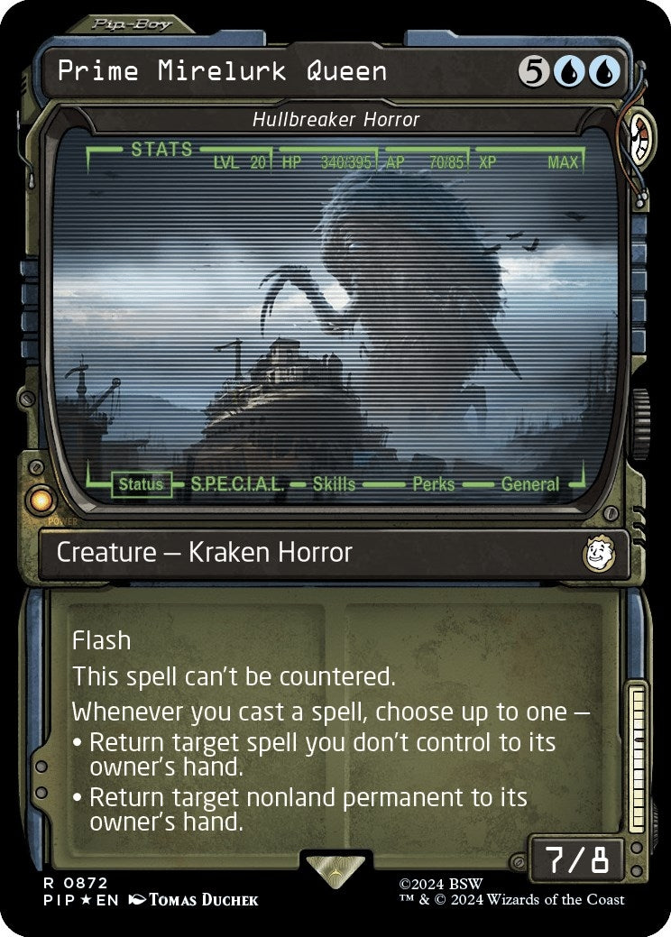 Image for Prime Mirelurk Queen - Hullbreaker Horror (Showcase) (Surge Foil) (872) (Universes Beyond: Fallout) - Magic: The Gathering