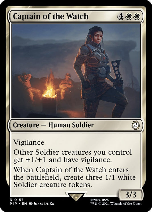 Image for Captain of the Watch (157) (Universes Beyond: Fallout) - Magic: The Gathering