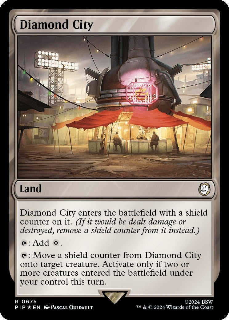 Image for Diamond City (Surge Foil) (675) (Universes Beyond: Fallout) - Magic: The Gathering