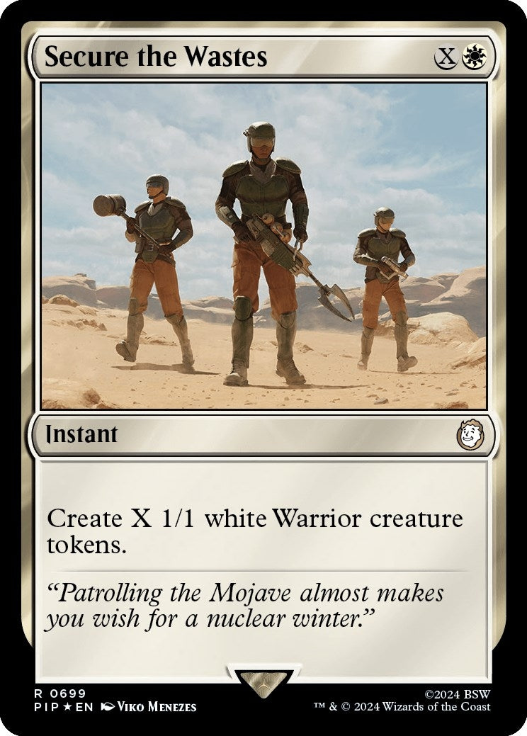 Image for Secure the Wastes (Surge Foil) (699) (Universes Beyond: Fallout) - Magic: The Gathering