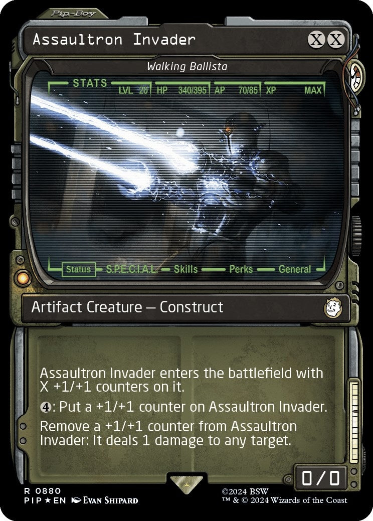 Image for Assaultron Invader - Walking Ballista (Showcase) (Surge Foil) (880) (Universes Beyond: Fallout) - Magic: The Gathering