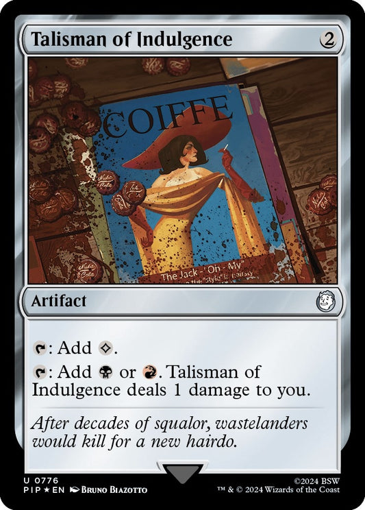 Image for Talisman of Indulgence (Surge Foil) (776) (Universes Beyond: Fallout) - Magic: The Gathering