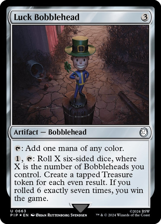Image for Luck Bobblehead (Surge Foil) (663) (Universes Beyond: Fallout) - Magic: The Gathering