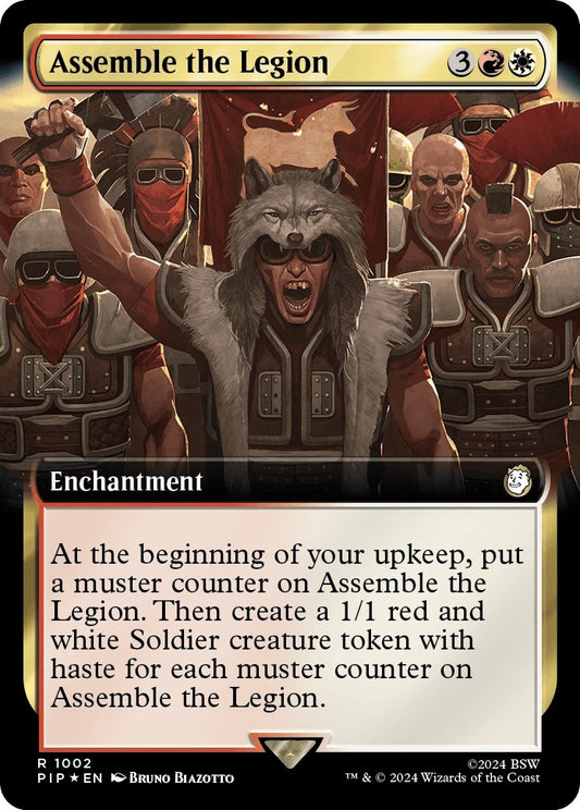 Image for Assemble the Legion (Extended Art) (Surge Foil) (1002) (Universes Beyond: Fallout) - Magic: The Gathering