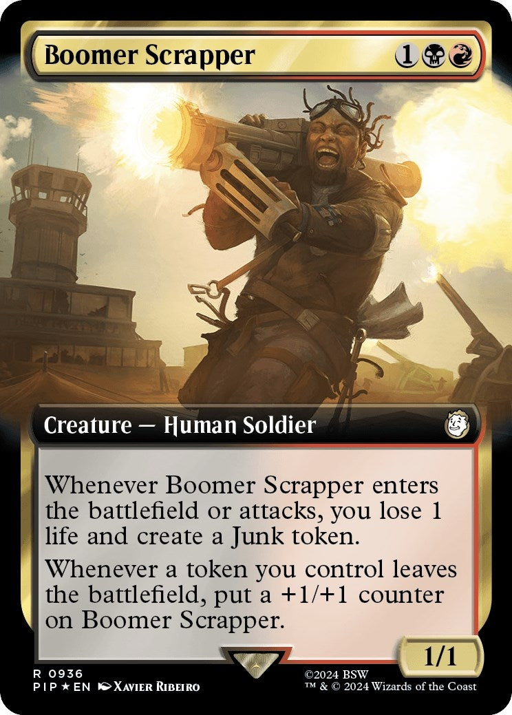 Image for Boomer Scrapper (Extended Art) (Surge Foil) (936) (Universes Beyond: Fallout) - Magic: The Gathering