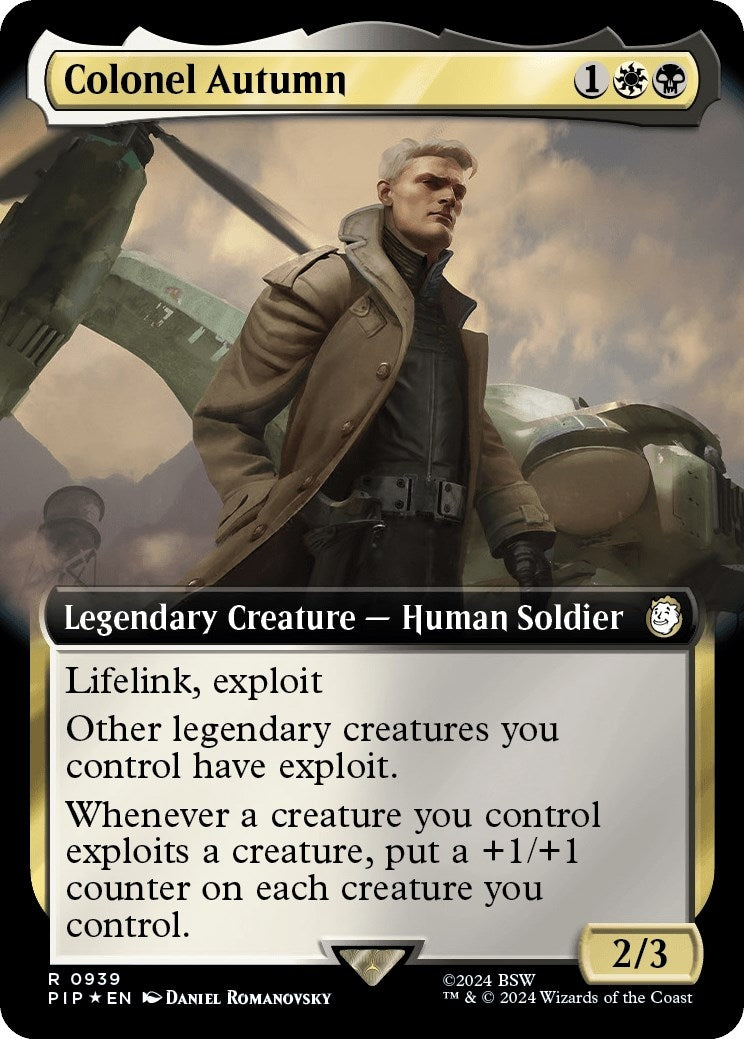 Image for Colonel Autumn (Extended Art) (Surge Foil) (939) (Universes Beyond: Fallout) - Magic: The Gathering